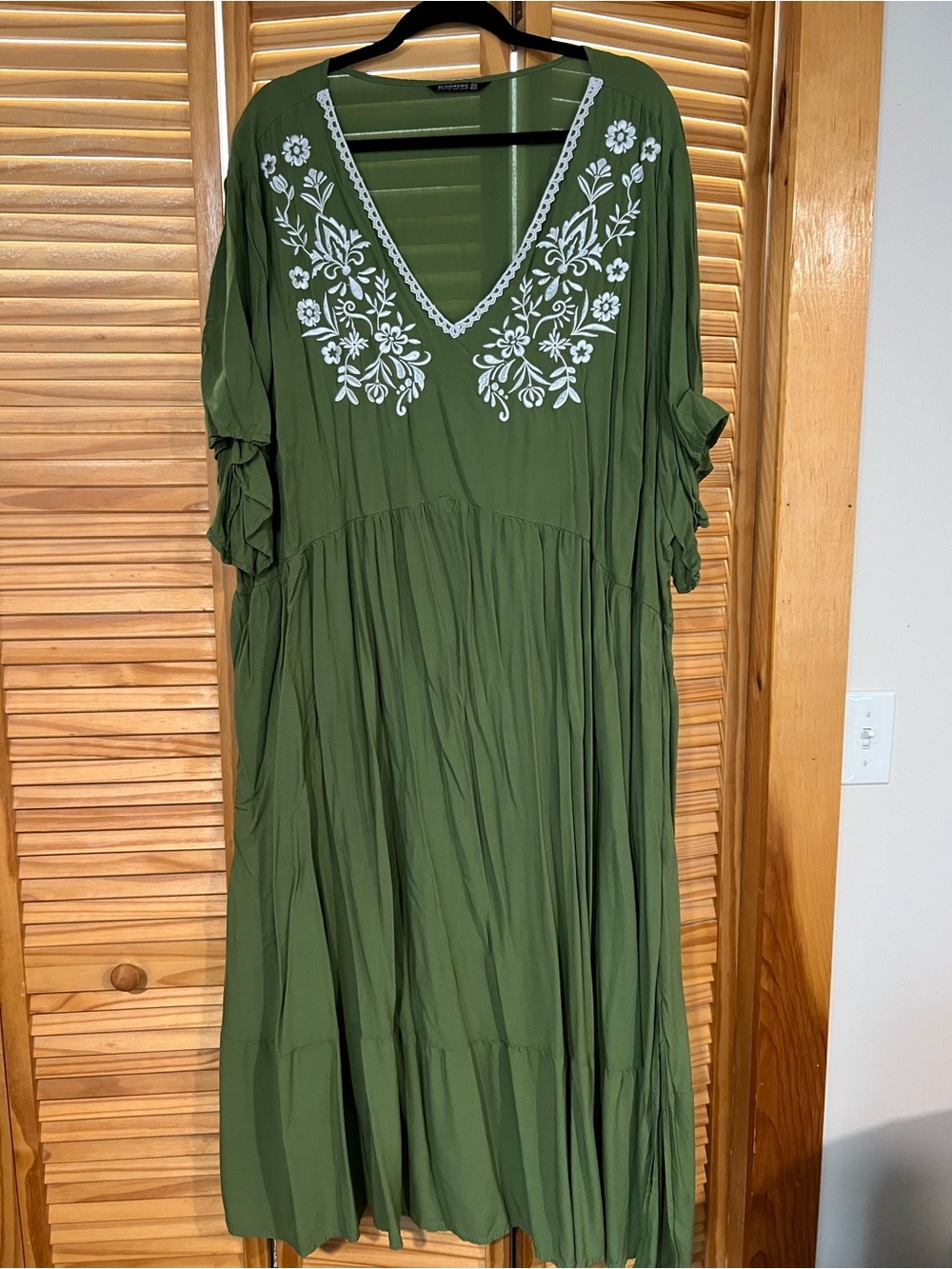 BloomChic Boho Olive Green Dress